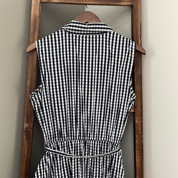 Gingham Ruffled-Hem Dress, Created for Macy's. High low hem. Excellent Pre~Loved - Picture 11 of 12